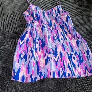 Lilly Pulitzer Pink and Blue Patterned Kids Dress